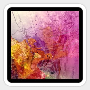 Colorful Autumn Art Painting Sticker